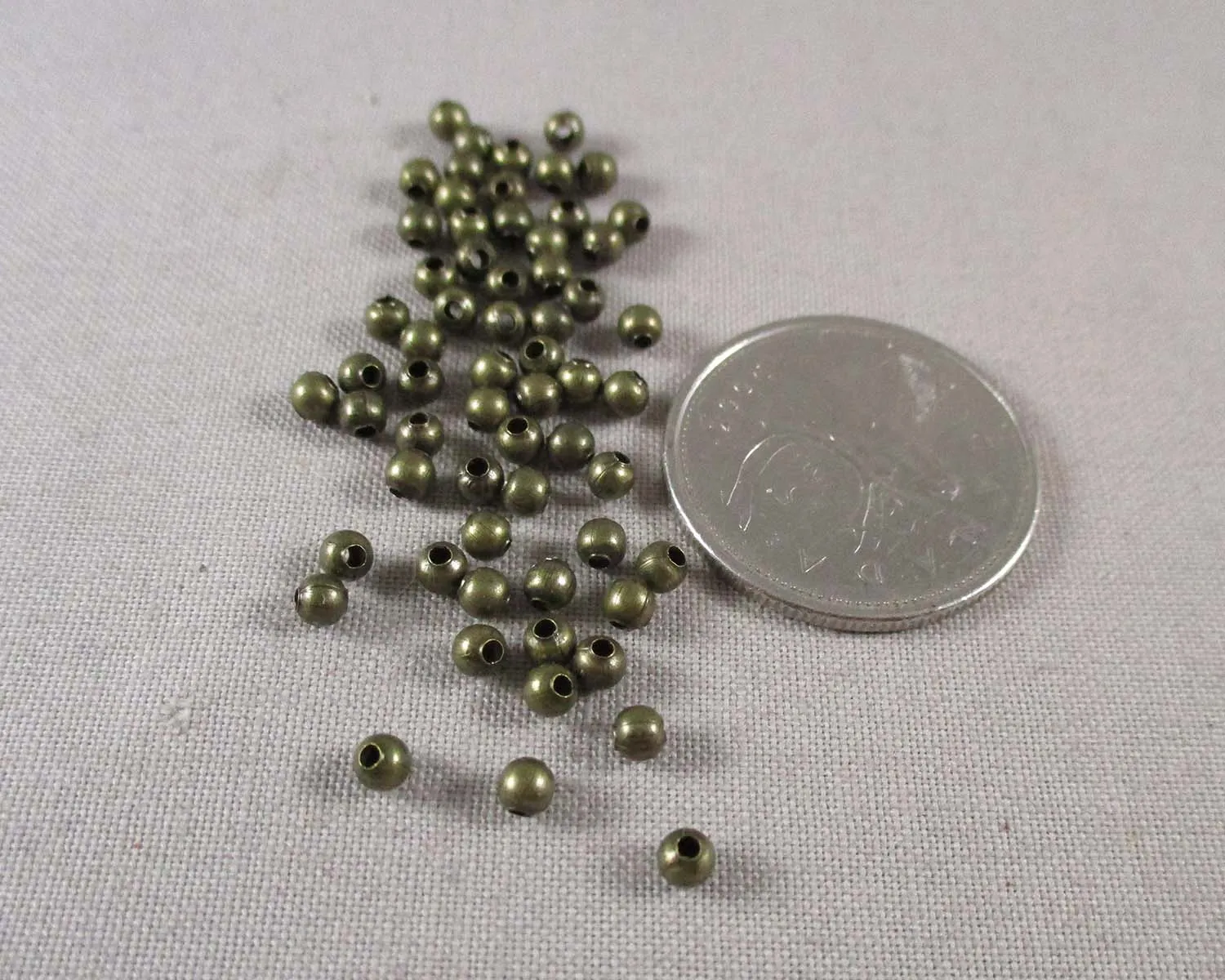 Antique Bronze Spacer Beads 3mm 200pcs (0287)