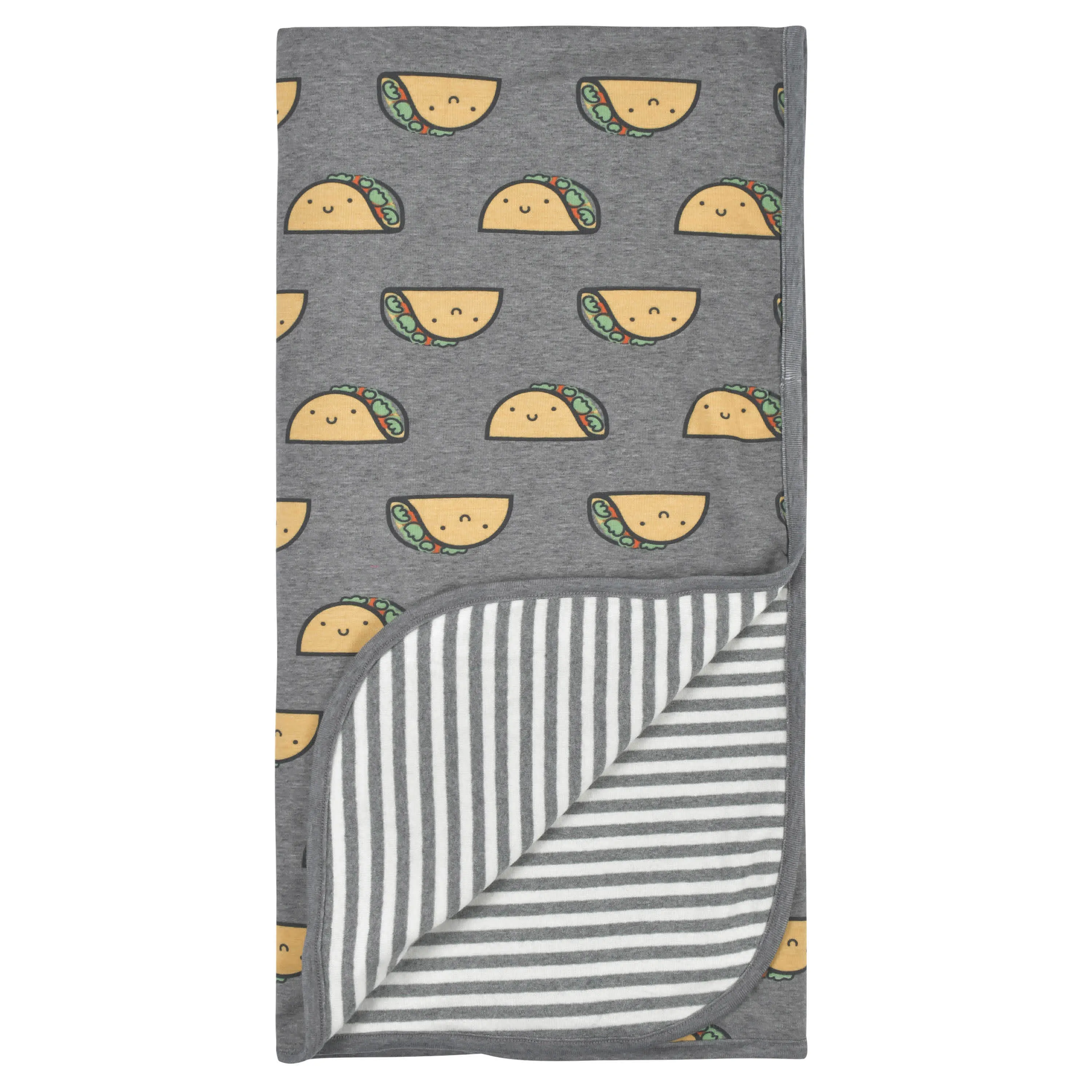 Baby Neutral Comfy Stretch Taco Reversible Baby Blanket