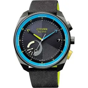 CITIZEN ECO DRIVE RIIIVER SOLAR BLACK RUBBER STRAP SMART MEN WATCH BZ7005-07F