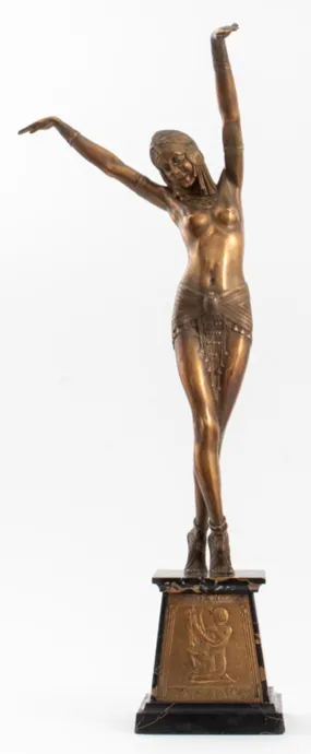 Demetre Chiparus Art Deco "Egyptian Dancer" Bronze