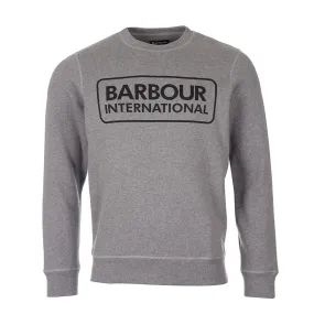 Felpa Barbour International Large Logo Grigio