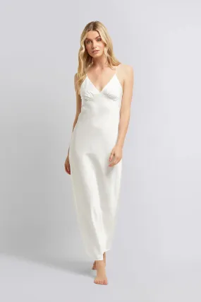 Halston x Homebodii Houston Slip - White