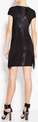 'Kassidy' Sequined Fringe Dress